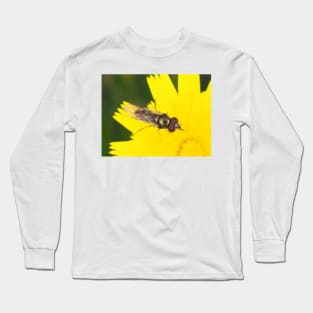 Hoverfly on dandelion Long Sleeve T-Shirt